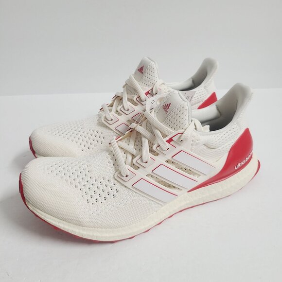 NEW Adidas Ultraboost 1.0 Running Shoes JR3149Size 9 Ivory Red